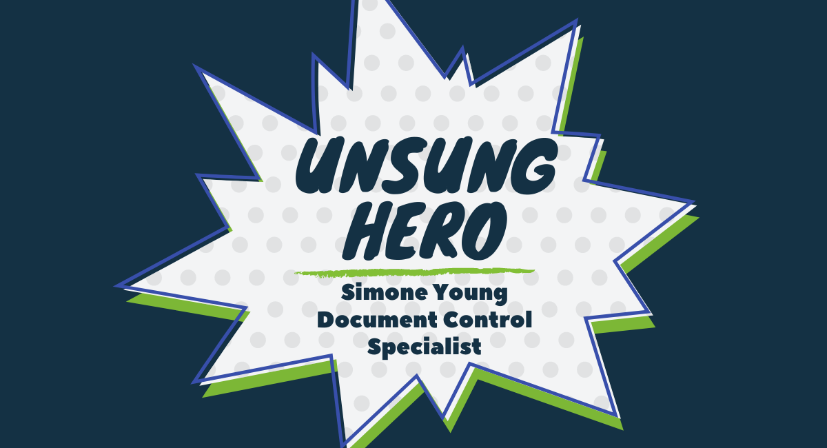 Unsung Hero Simone Young Document Control Specialist