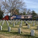Wreaths Across America truck at Arlington National Cemetery
